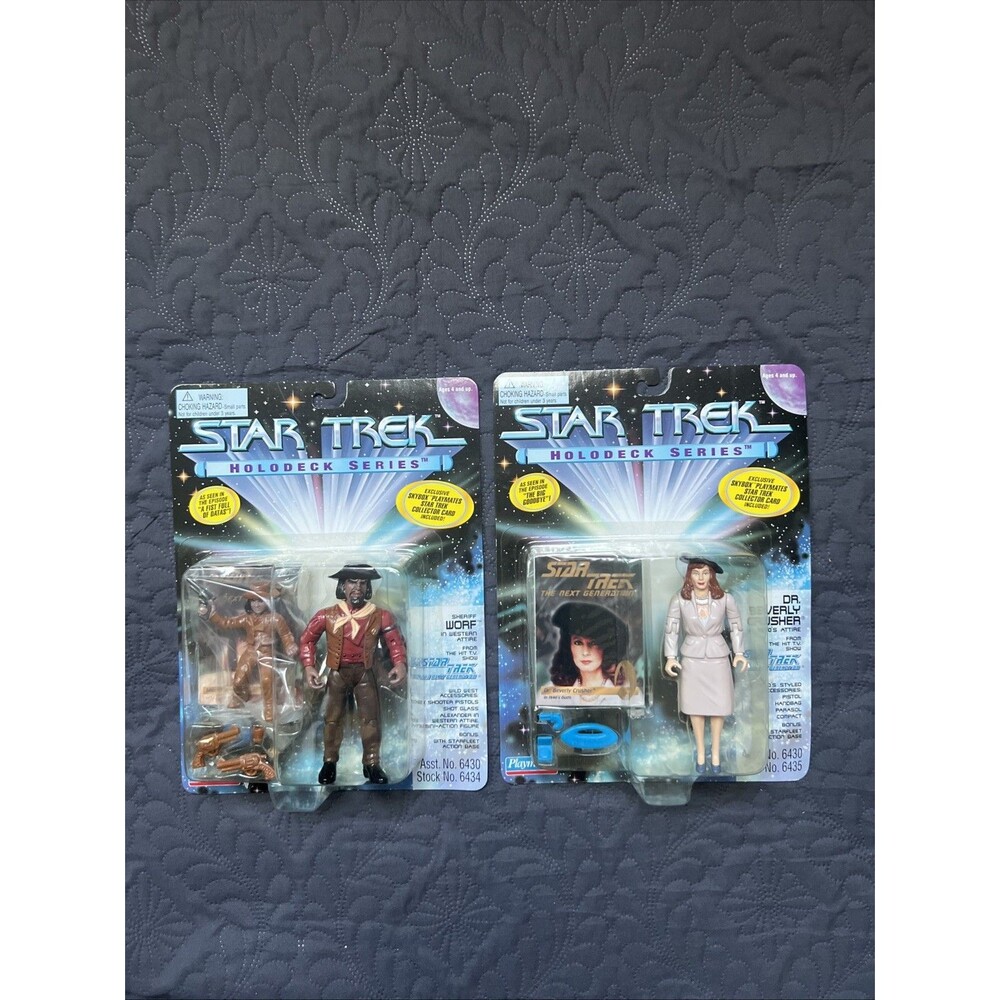 1995 Playmates Star Trek The Next Generation HoloDeck Series 2pc 6430 NIB Collec